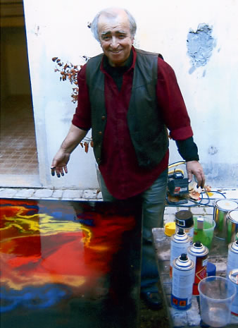 The artist Christian Duran Gomez