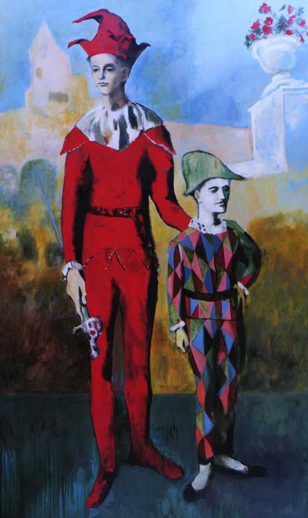 Picasso : Acrobat and Harlequin