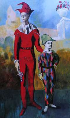 Picasso : Acrobat and Harlequin 